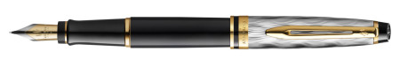 Waterman Expert Reflections of Paris Fountain Pen - Deluxe Black